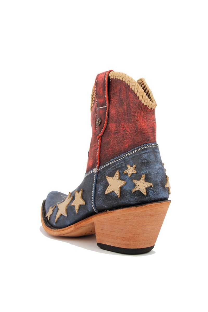 Liberty Black Claudia Vintage Azul Rojo with Stars