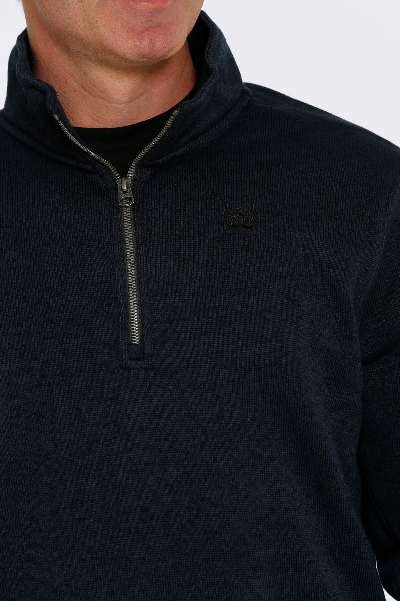 Cinch Men's Navy Quarter Zip Pullover Sweater