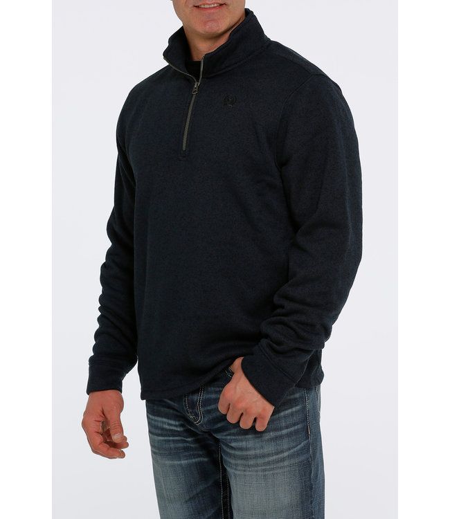 Cinch Men's Navy Quarter Zip Pullover Sweater