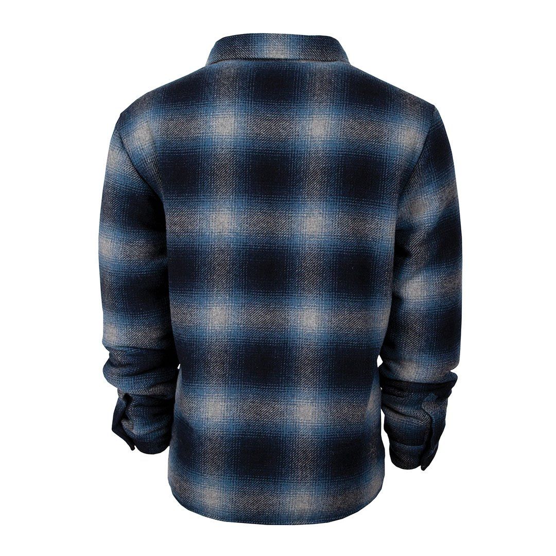 Men's Ludlow Long Sleeve Shirt Jacket In Blue Plaid By STS Ranchwear Sts2176