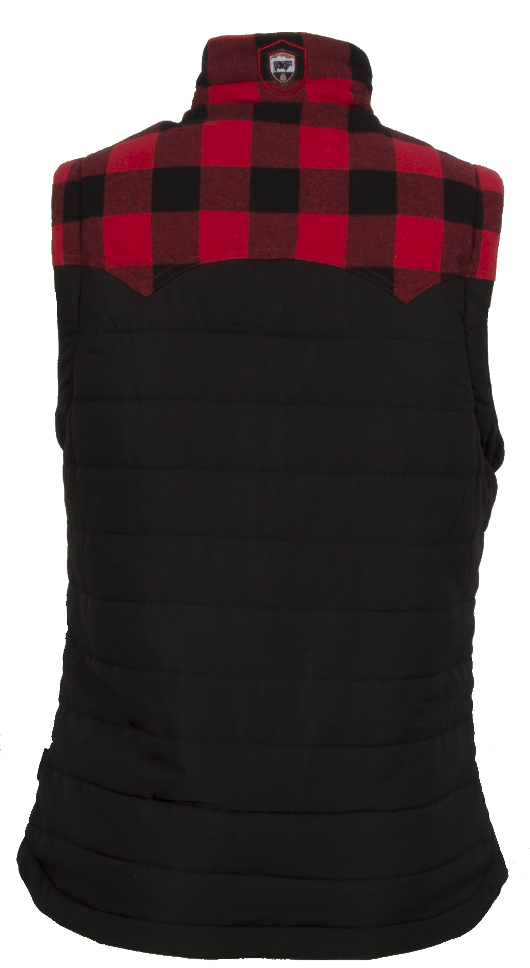 STS Ranchwear River Vest in Black with Buffalo Check