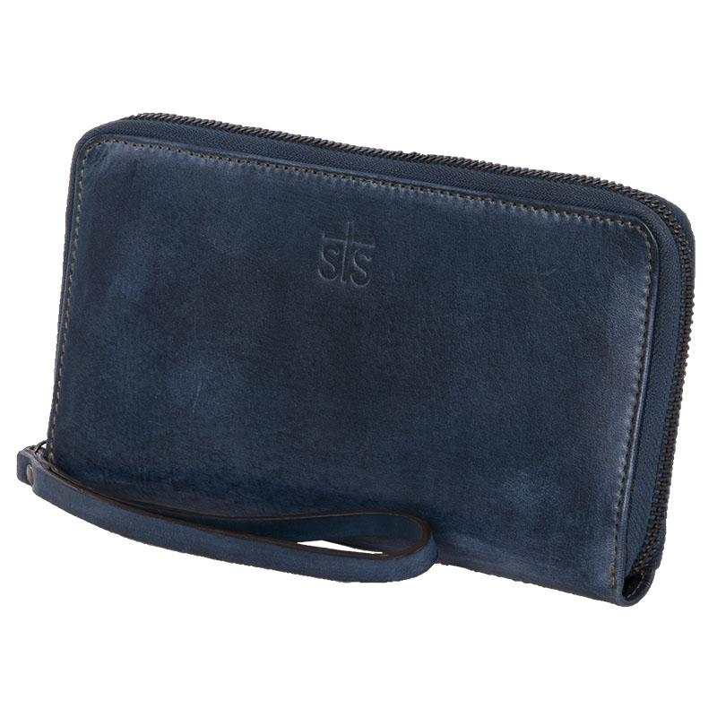 Denim Leather Bentley Wallet by STS