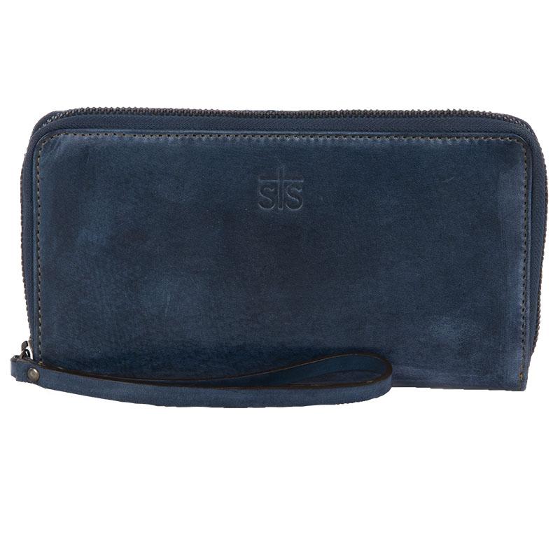 Denim Leather Bentley Wallet by STS