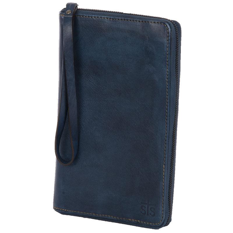 Denim Leather B.A. Wallet by STS