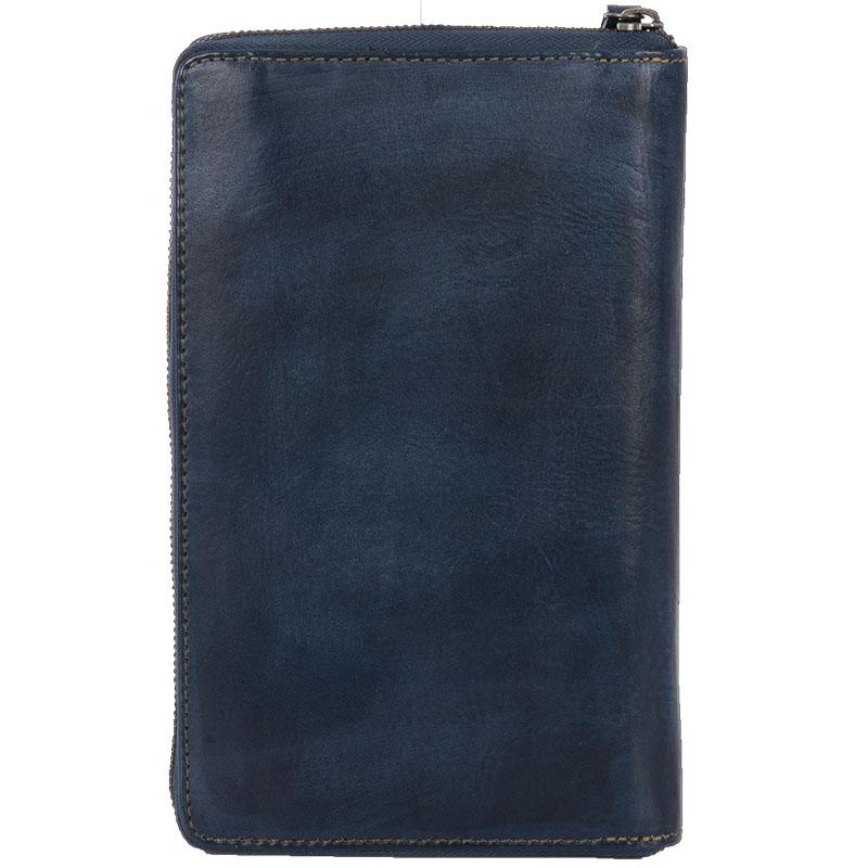 Denim Leather B.A. Wallet by STS