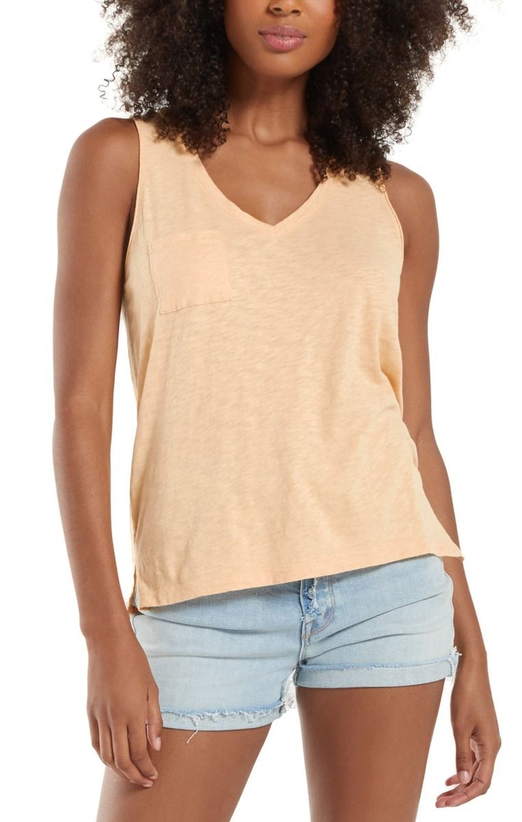 Sunset Slub Tank in Desert Dust by Z Supply