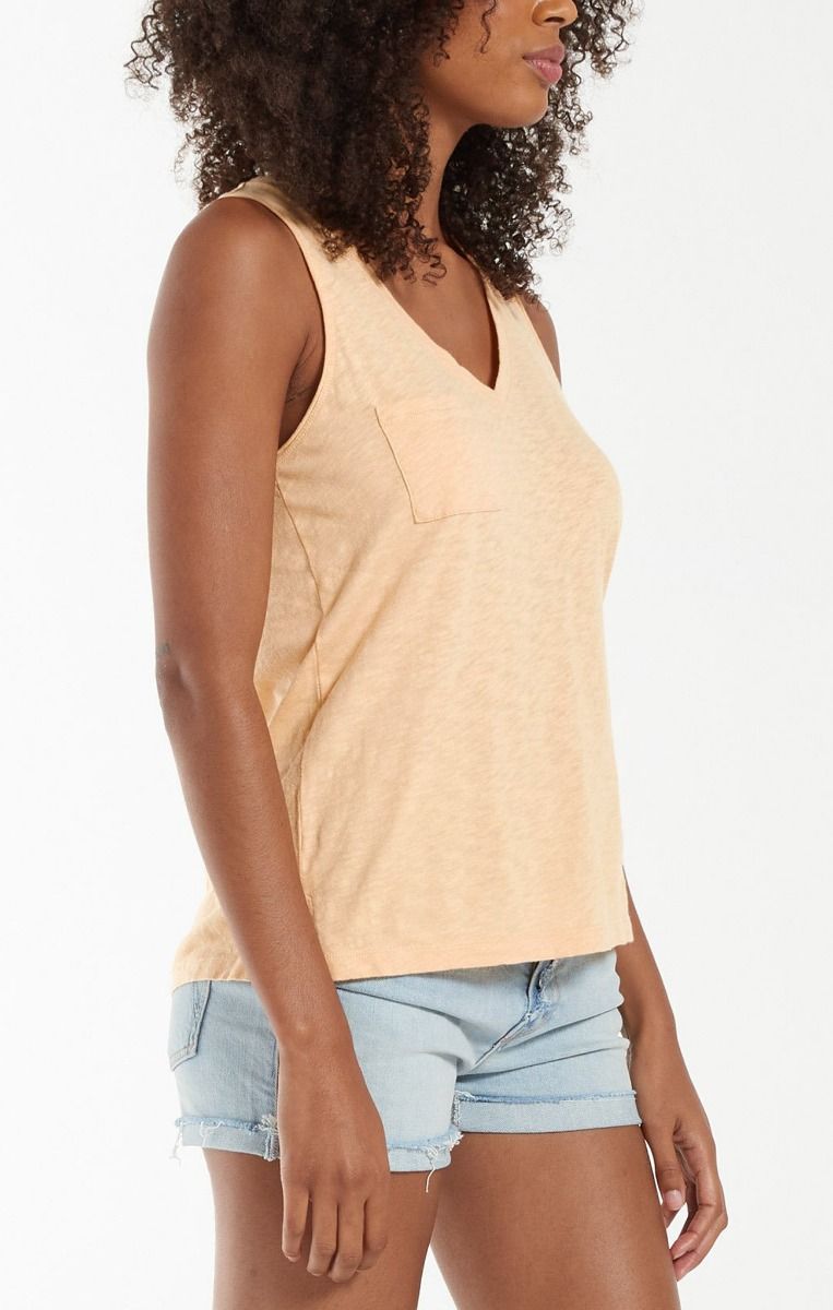 Sunset Slub Tank in Desert Dust by Z Supply