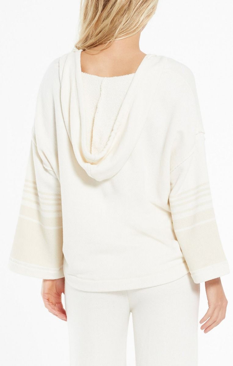 The Hamptons Loop Terry Hoodie in Sand Dollar