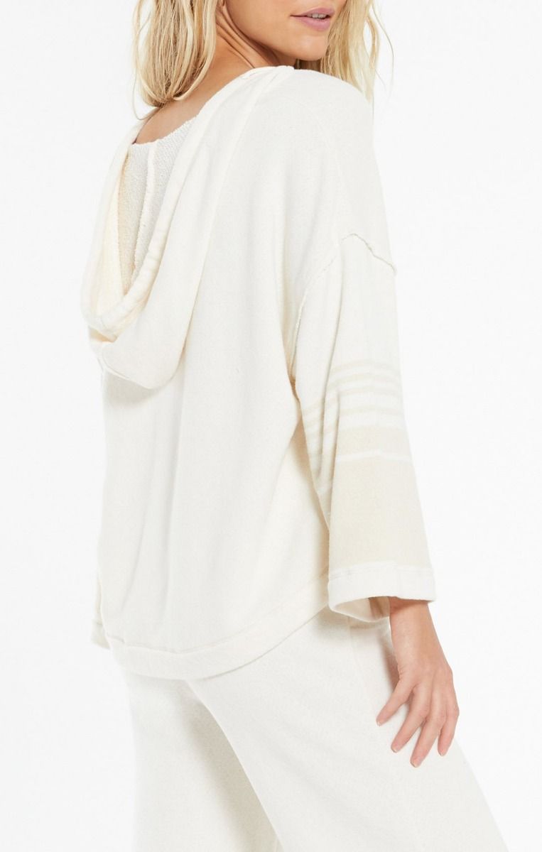 The Hamptons Loop Terry Hoodie in Sand Dollar