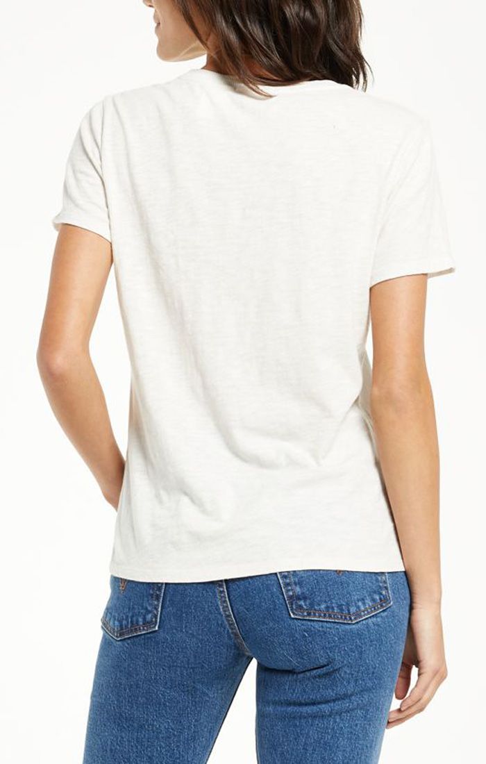 Woman's Easy Wine Tee In Sandstone Zt214702