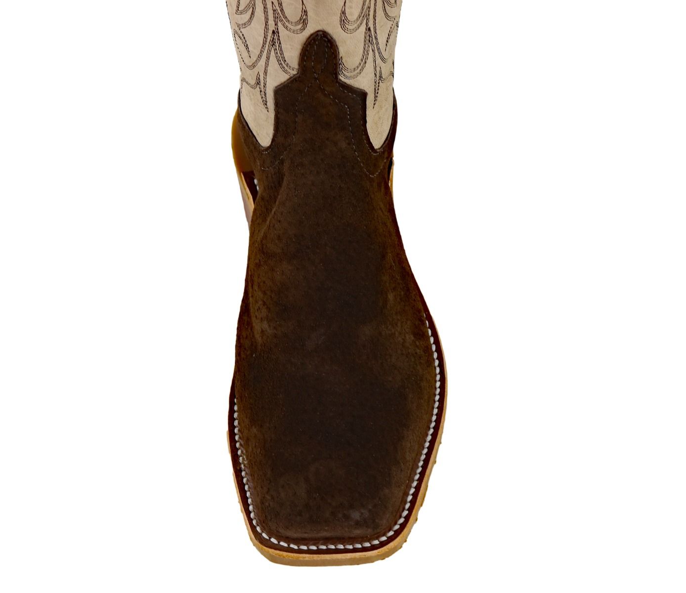 Anderson Bean Coffee and Ivory Cowboy Boots