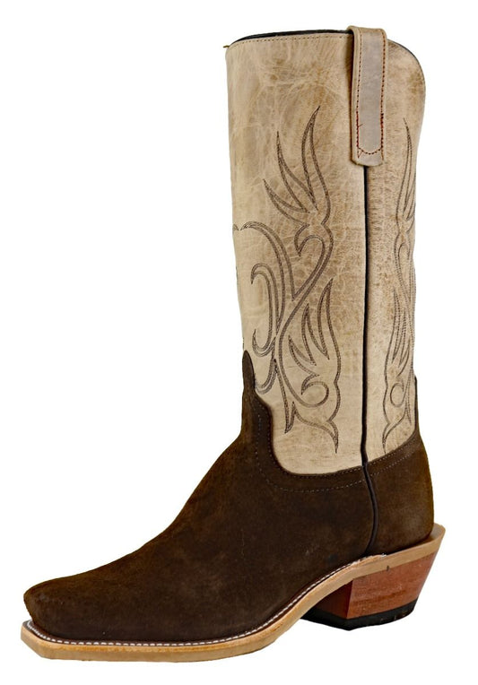 Anderson Bean Coffee and Ivory Cowboy Boots