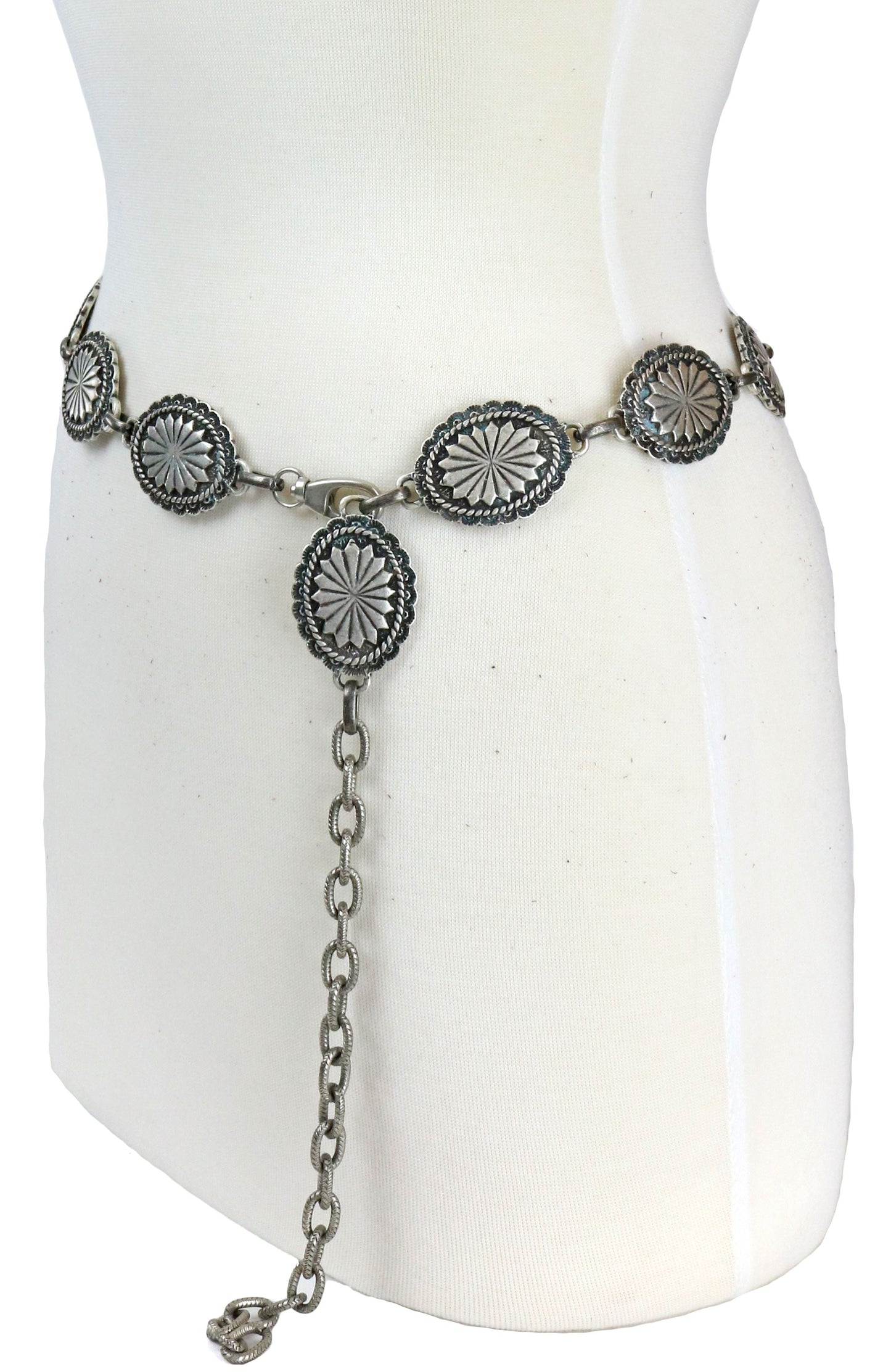 Leatherock Conchos Chain Belt