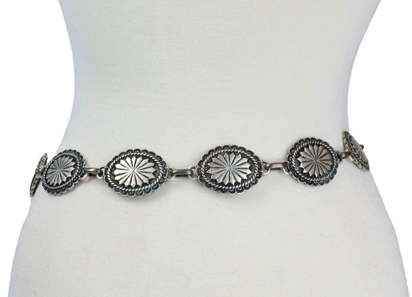 Leatherock Conchos Chain Belt