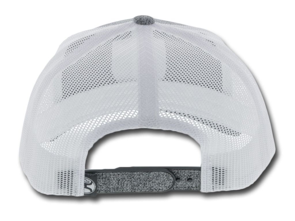 Bronx Hooey Grey and White 6-Panel Trucker with White and Black Patch