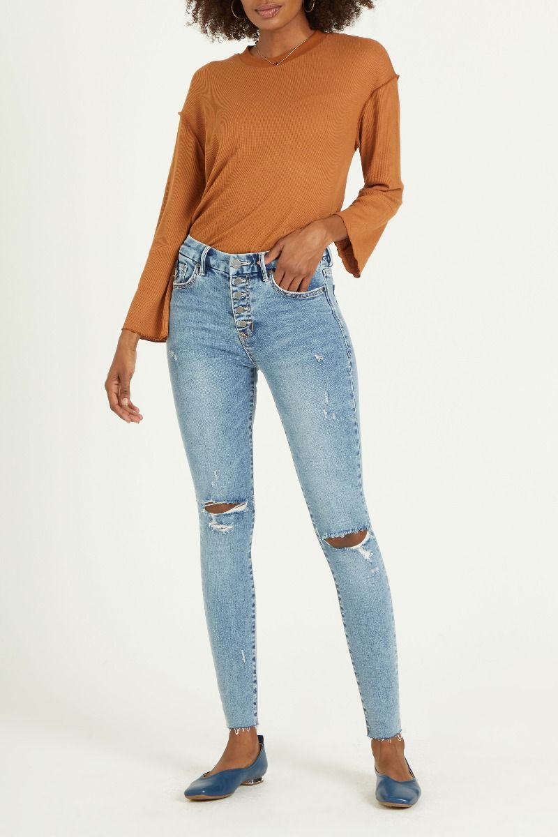 Dear John10"High Rise Pixie Skinny In Velez Dpm12a457vlz