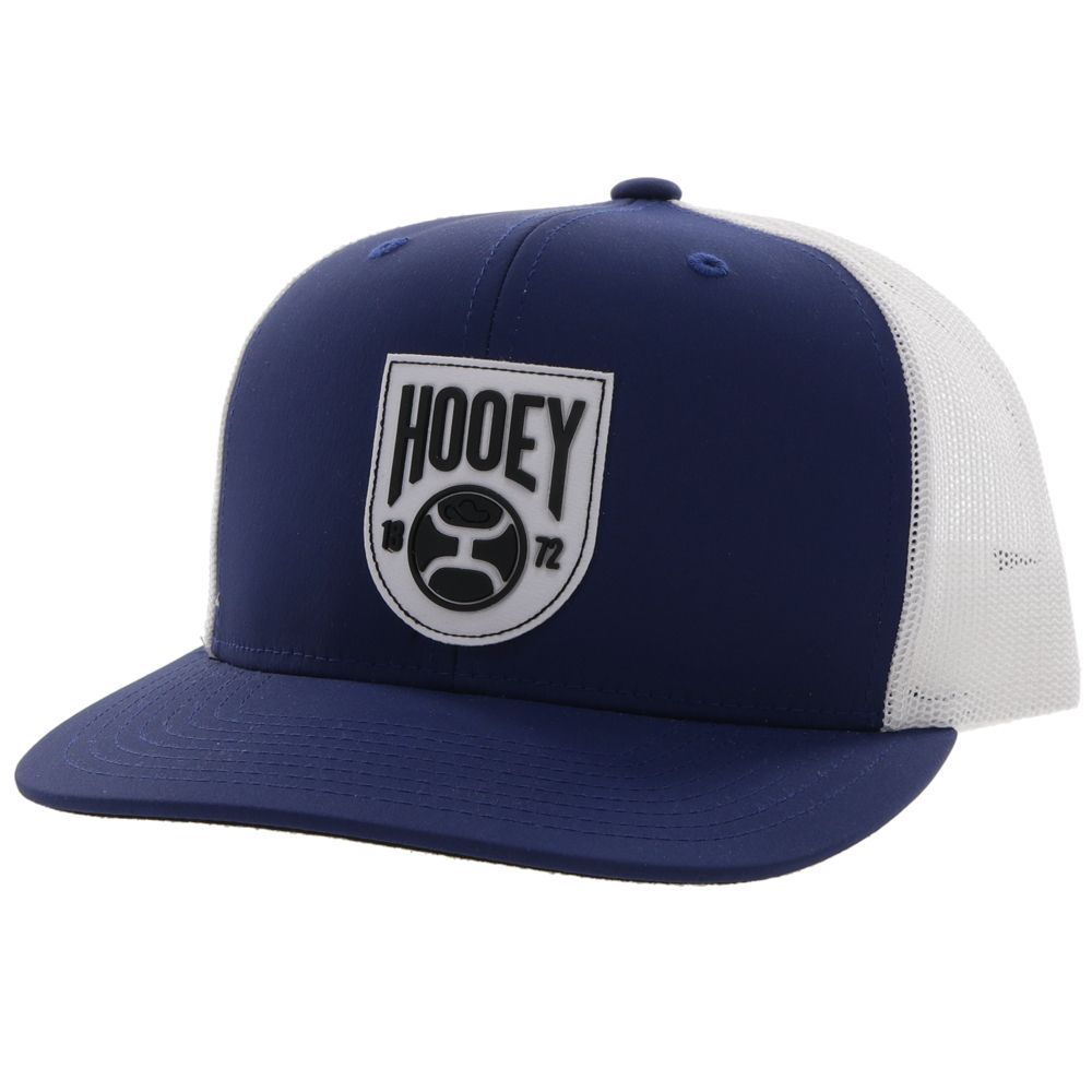 Bronx Hooey Navy and White 6 Panel Trucker with White and Navy Patch