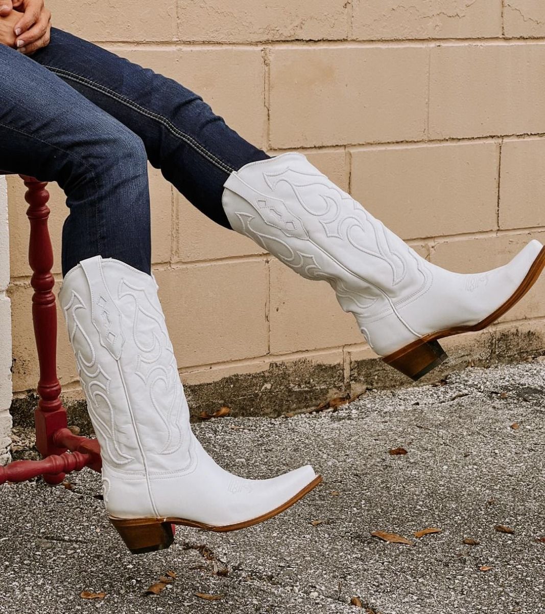 White Ladies Boots Z5046