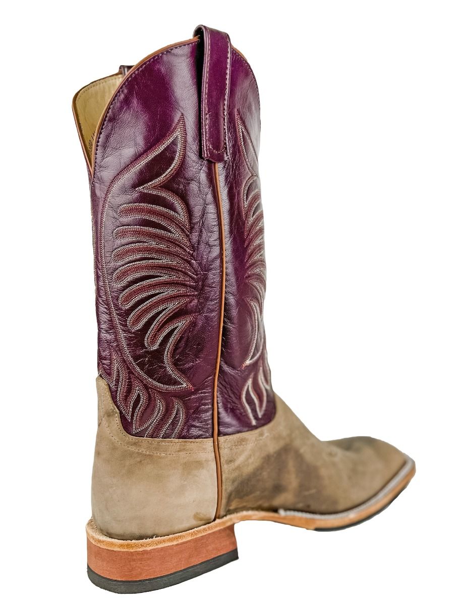 Anderson Bean Men's Square Toe Sand Angry Elk Boot