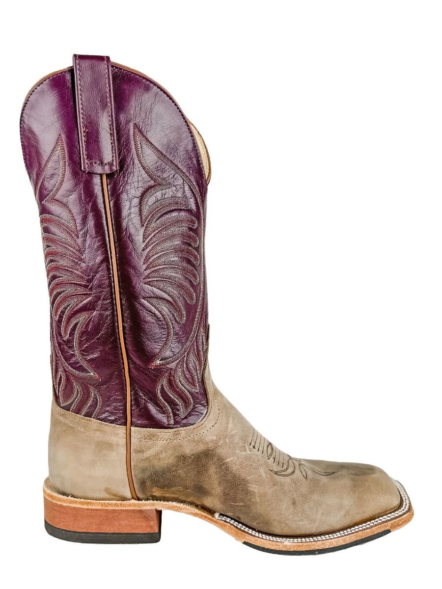 Anderson Bean Men's Square Toe Sand Angry Elk Boot