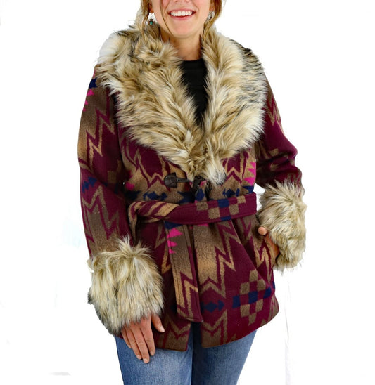 Tasha Polizzi Plains Jacket In Mulberry 341502