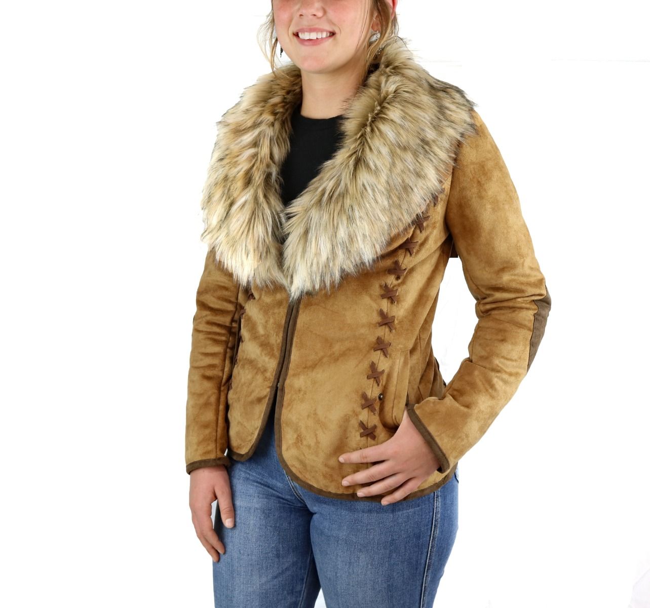 Tasha Polizzi Hacking Jacket In  Saddle 341509