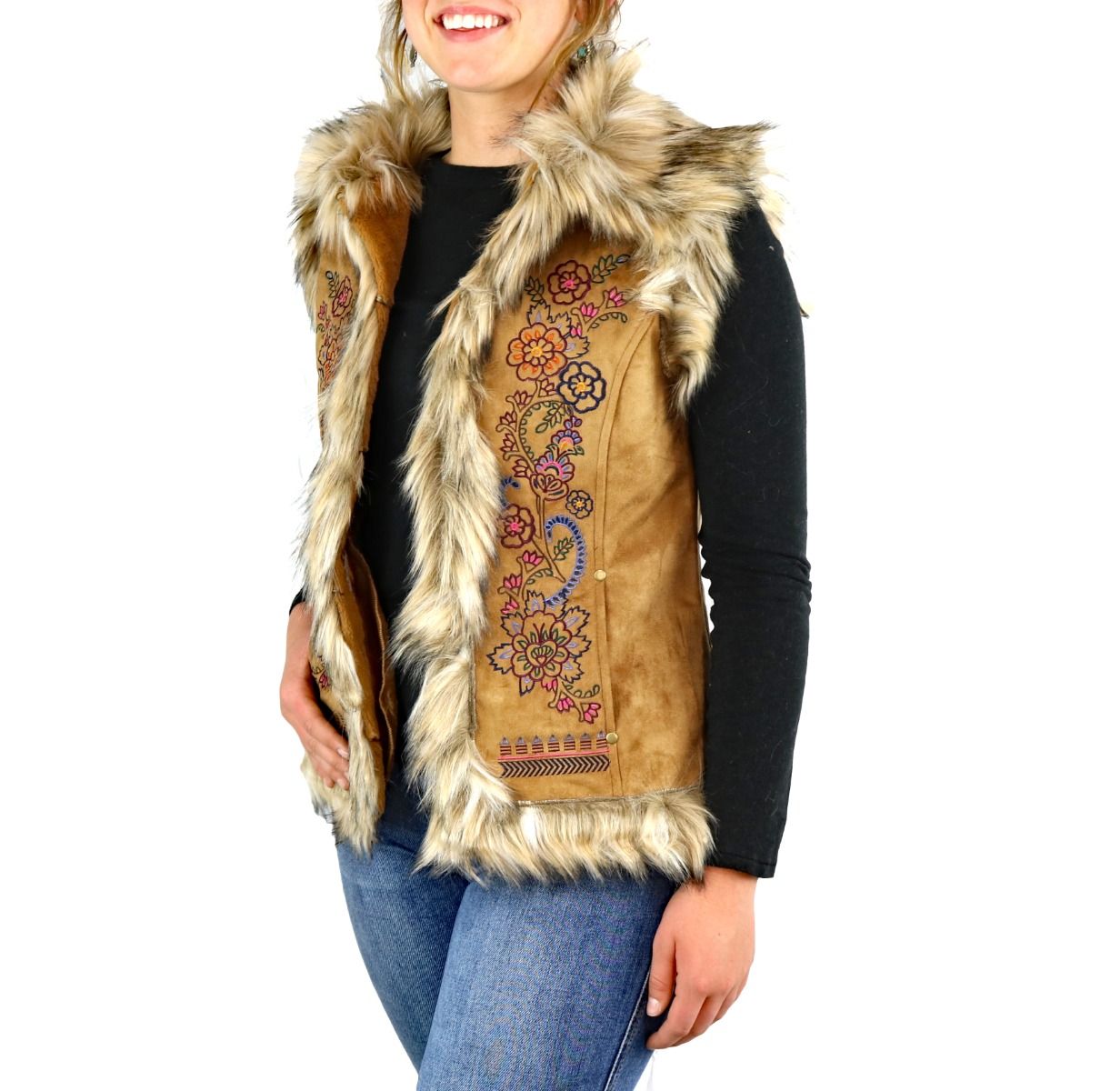 Tasha Polizzi Chateau Vest In Saddle 341604