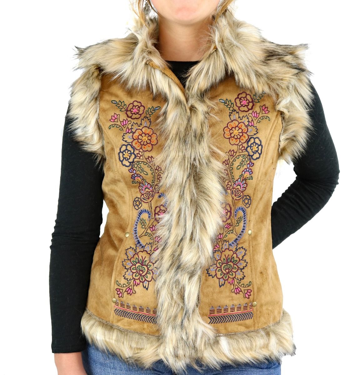 Tasha Polizzi Chateau Vest In Saddle 341604