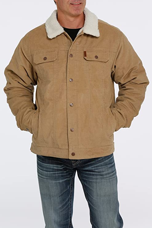 Cinch Men's Sherpa Lined Corduroy Trucker Jacket MWJ1074005