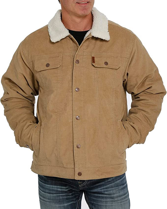 Cinch Men's Sherpa Lined Corduroy Trucker Jacket MWJ1074005