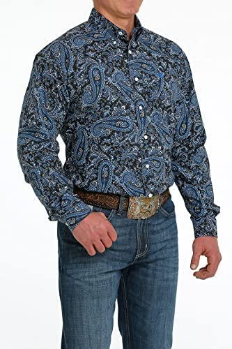 Cinch Men's Paisley Print Button Down Western Shirt