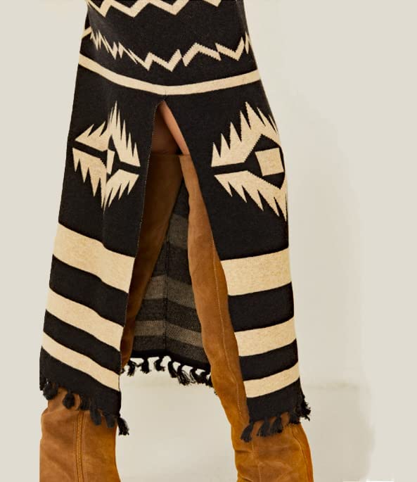 Tasha Polizzi Sherwood Aztec Print Skirt In Black 341706