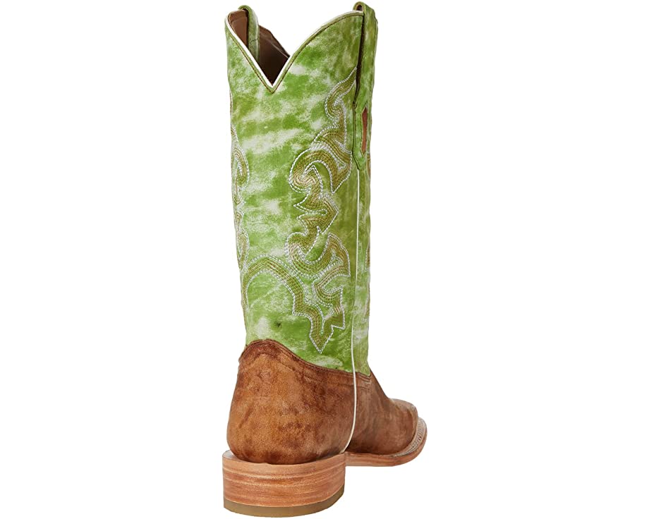 Corral Boots A4227  Sand and Green Square Toe Men's Boots