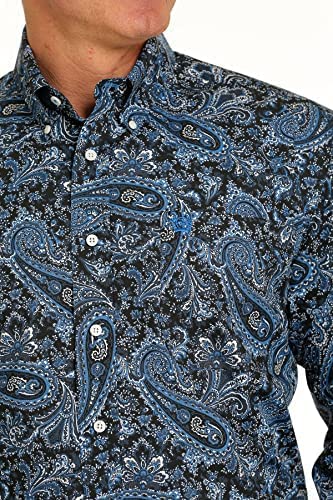 Cinch Men's Paisley Print Button Down Western Shirt