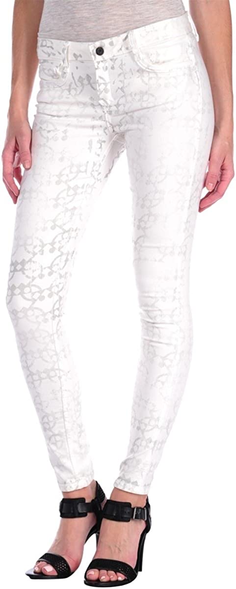 Bleulab Womens 8-Pocket Legging in White Tribal Reversible