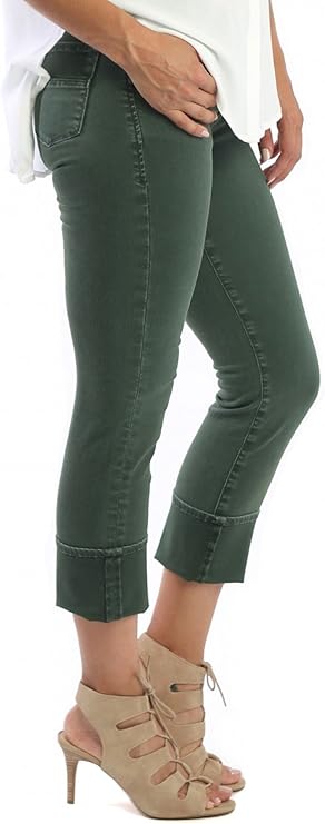 Dear John Playback Cuffed Denim in Olive