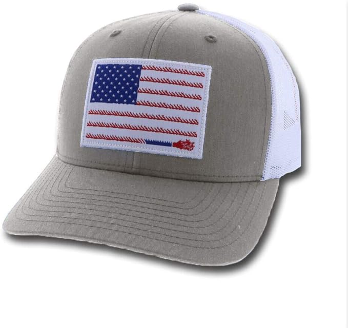 HOOEY Men’s “Liberty Roper” Flex fit Mesh-Back Hat with Patch