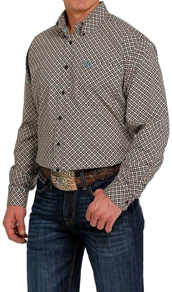 Cinch Western Shirt Long Sleeve Button Front Floral Print MTW1105471