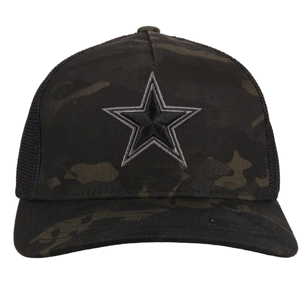 Hooey Dallas Cowboys Hat Camo And Black Flex Fit With Star Logo 7151CABK