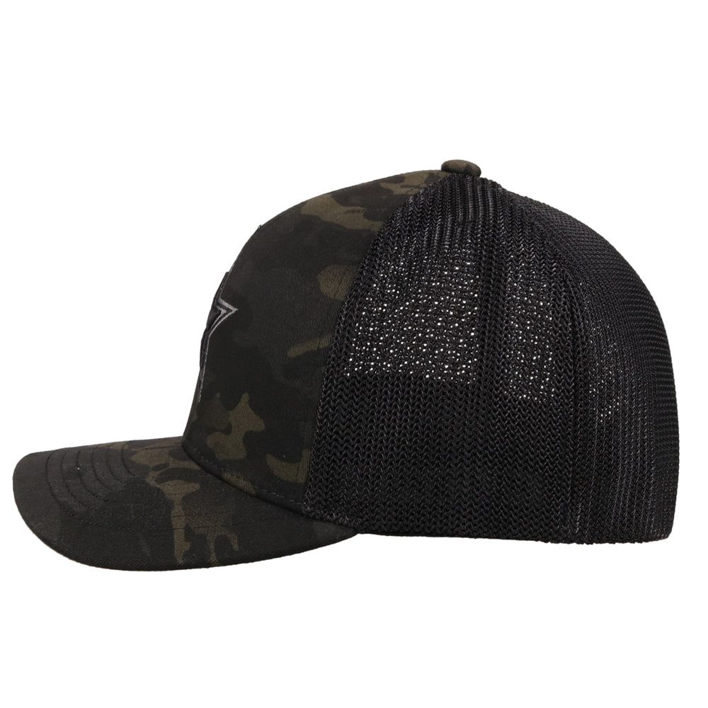 Hooey Dallas Cowboys Hat Camo And Black Flex Fit With Star Logo 7151CABK