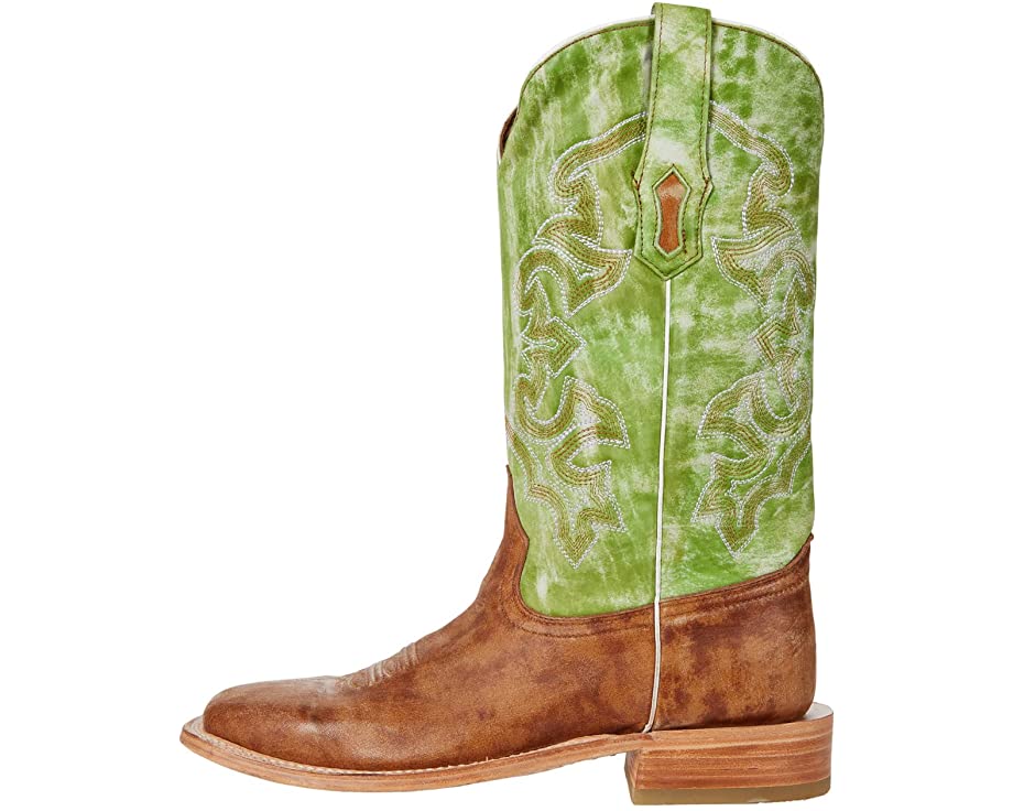 Corral Boots A4227  Sand and Green Square Toe Men's Boots