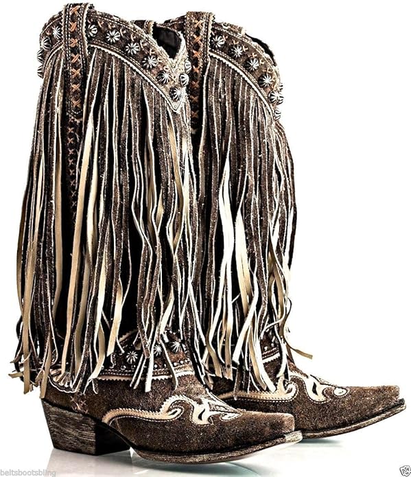 Double D Ranch Women S Prescott Fringe Boot