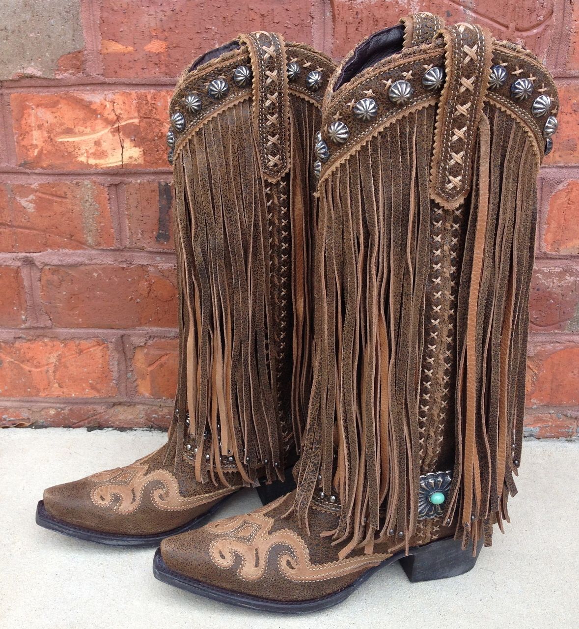 Double D Ranch Women S Prescott Fringe Boot