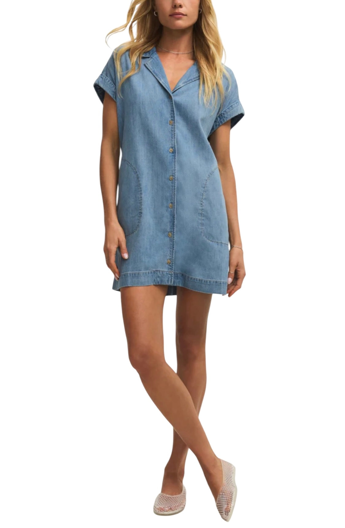 Napa Lightweight Denim Mini Dress