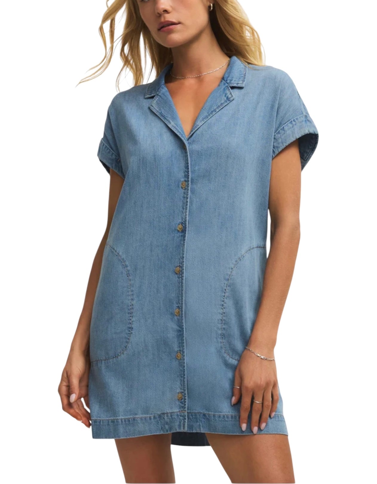 Napa Lightweight Denim Mini Dress