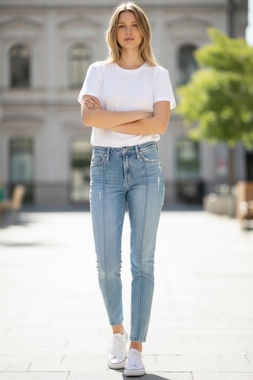 Silver Jeans Co. Frisco High Rise Vintage Tapered Leg Denim