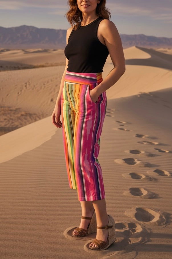Silverado Rosarita Cropped Palazzo Pant