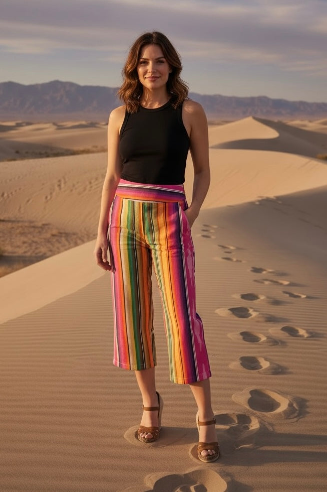 Silverado Rosarita Cropped Palazzo Pant