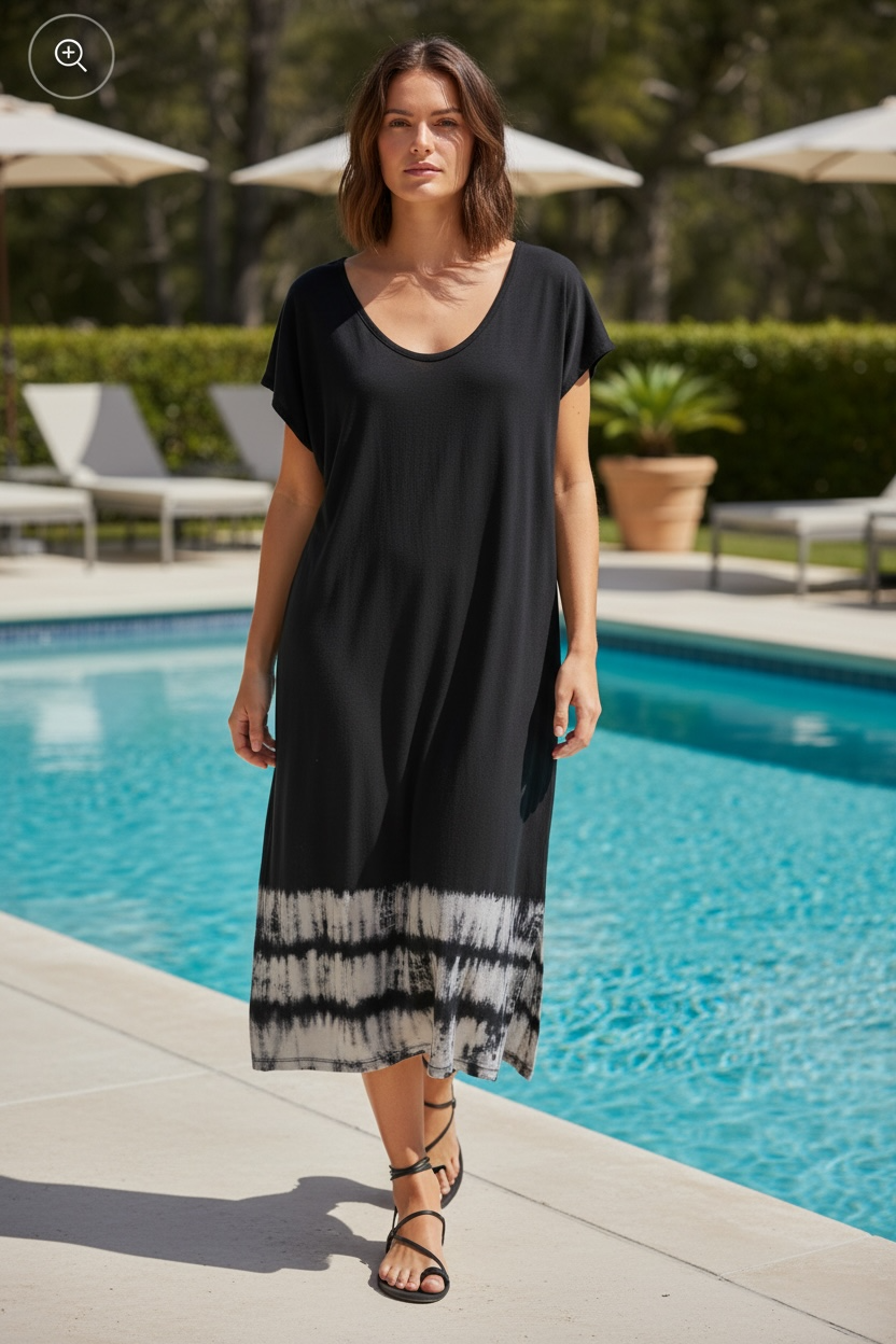 Z Supply Eden Stripe Tie-Dye oversized dress