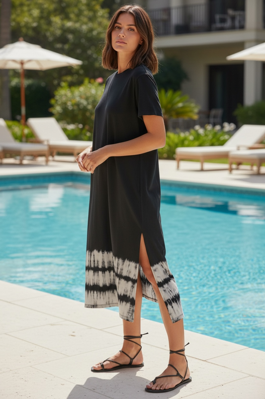 Z Supply Eden Stripe Tie-Dye oversized dress